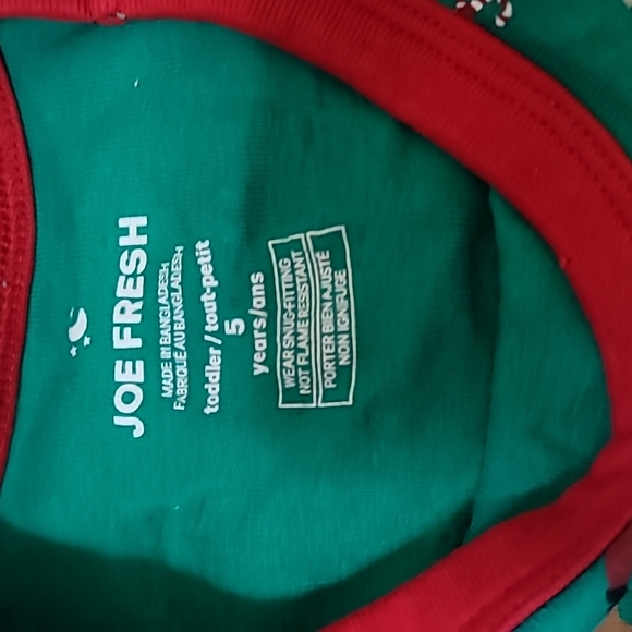 Kids, Pajamas, Size 5, Unisex, Joe Fresh, Christmas - Picture 3 of 5